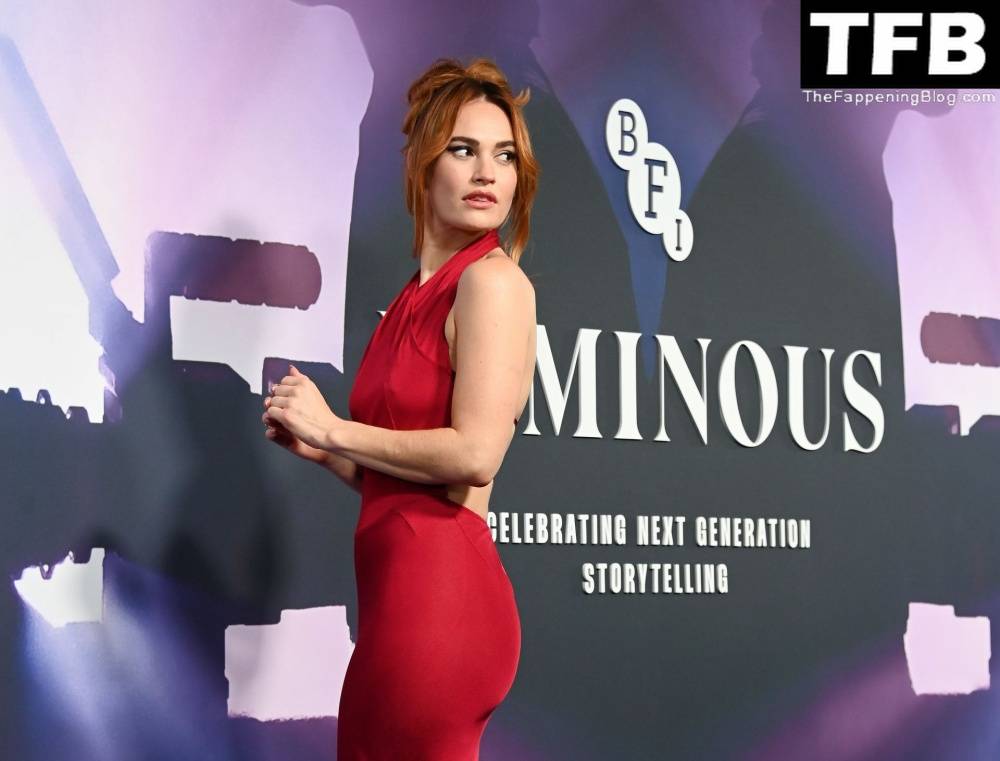 Lily James Looks Hot at the Luminous Gala at BFI London - #27