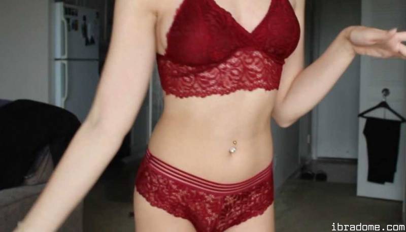 Destinyyyyx3 Red Lace Lingerie - #5