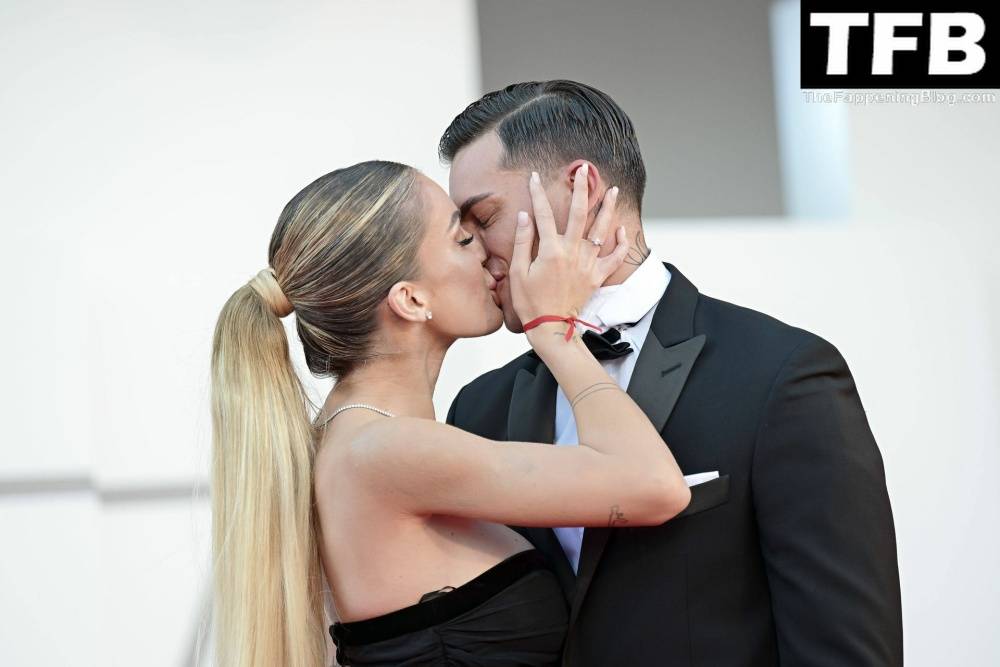 Alessandro Basciano Proposes to Sophie Codegoni During 1CThe Son 1D Red Carpet at the 79th Venice International Film Festival - #26