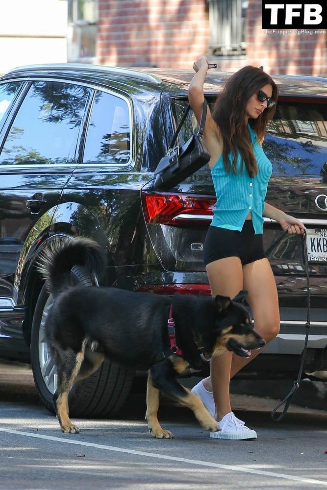 Leggy Emily Ratajkowski Takes Her Dog For a Stroll in New York City - #14