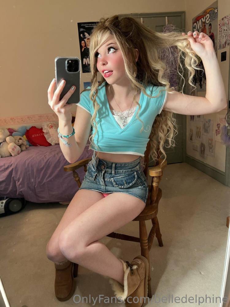 Belle Delphine Nude Short Skirt Pussy Tease Onlyfans Video Leaked - #3