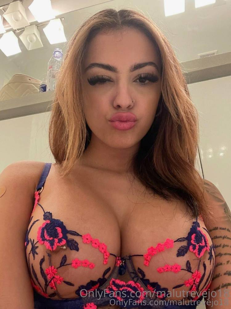 Malu Trevejo Nipple See-Through Lingerie Onlyfans Set Leaked - #1