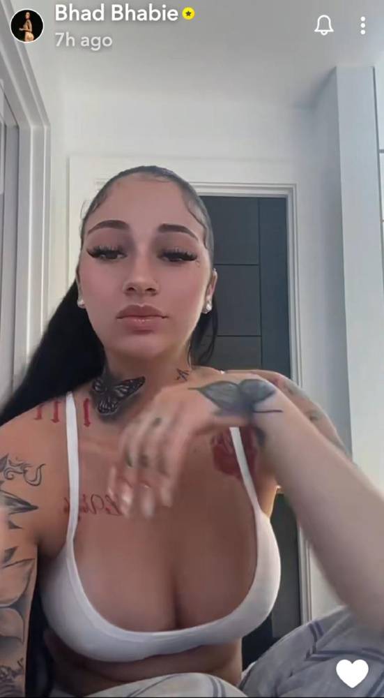 Bhad Bhabie Sexy Nipple Pokies Top Snapchat Video Leaked - #6