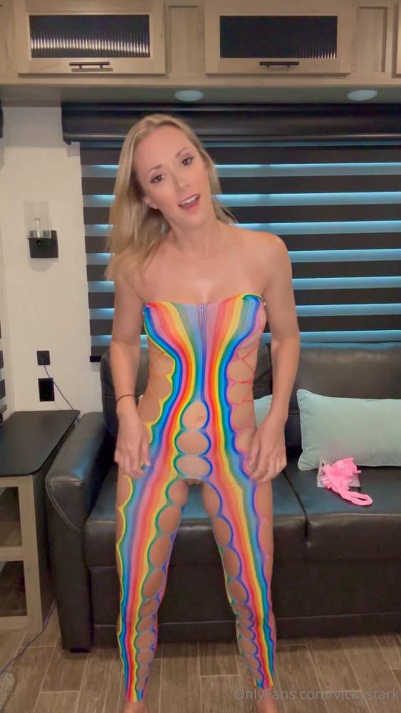 Vicky Stark Nude Crotchless Body Stockings Onlyfans Video Leaked - #3