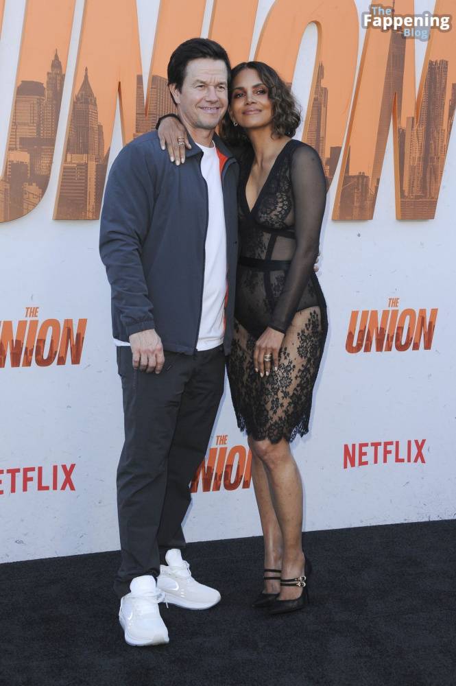 Halle Berry Looks Hot in a See-Through Lace Dress at the Premiere of “The Union” in LA (150 Photos) - #11