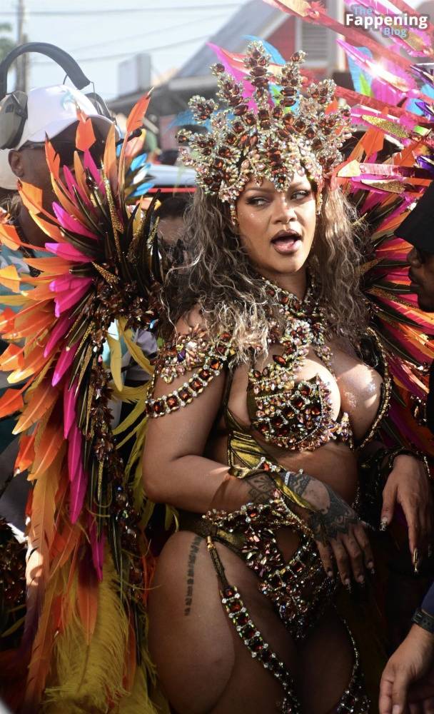 Rihanna Displays Her Curves at the Carnival Festival in Barbados (152 Photos) - #10