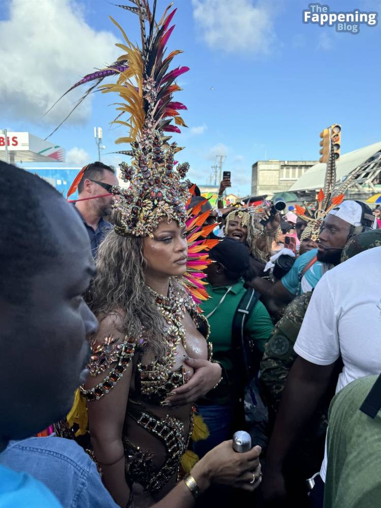 Rihanna Displays Her Curves at the Carnival Festival in Barbados (152 Photos) - #17