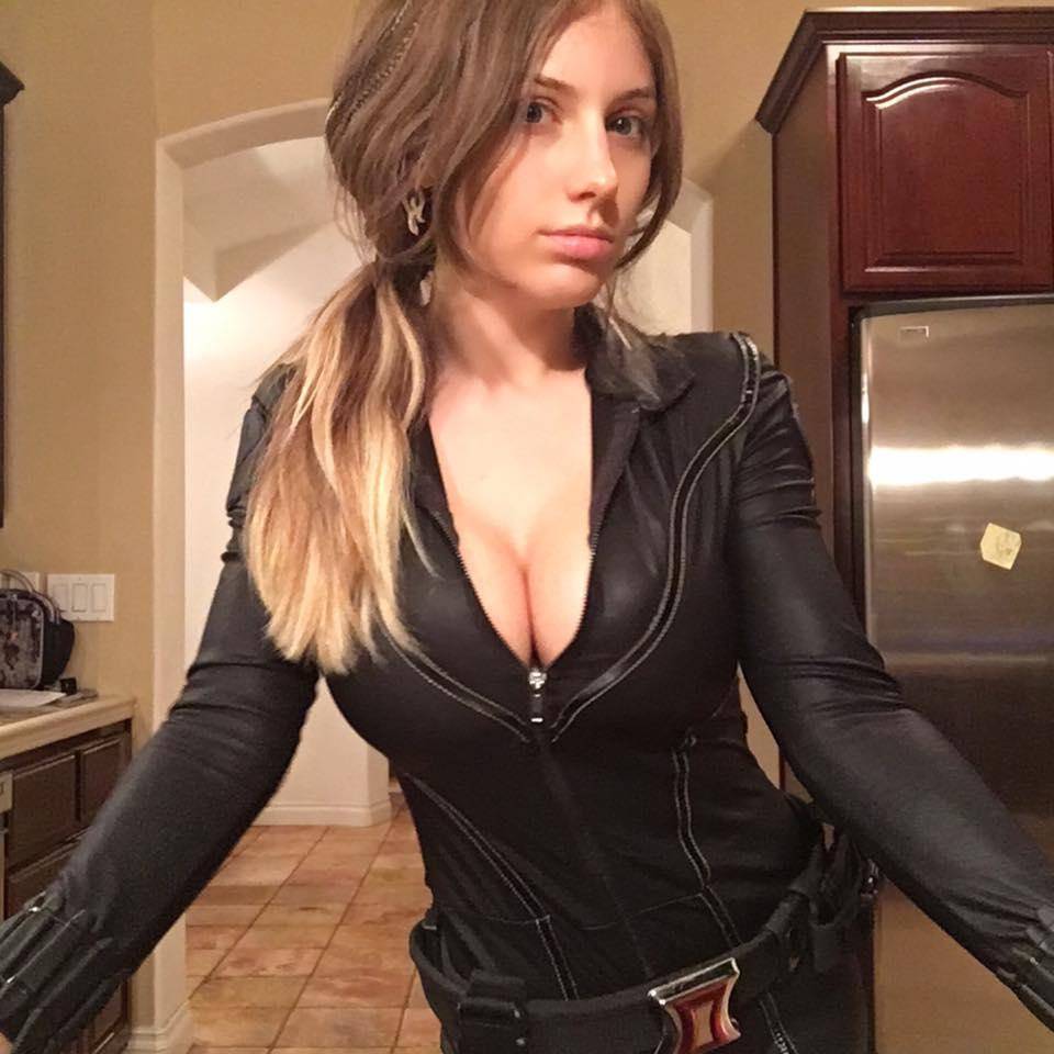 Liz Katz Topless Black Widow Cosplay Onlyfans Set Leaked - #main