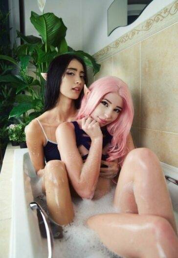 Belle Delphine Nude Bath Photoshoot on solefans.net