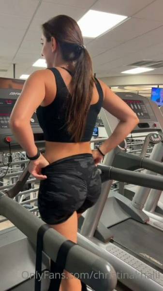 Christina Khalil Public Gym Shorts Strip Onlyfans Video Leaked on solefans.net