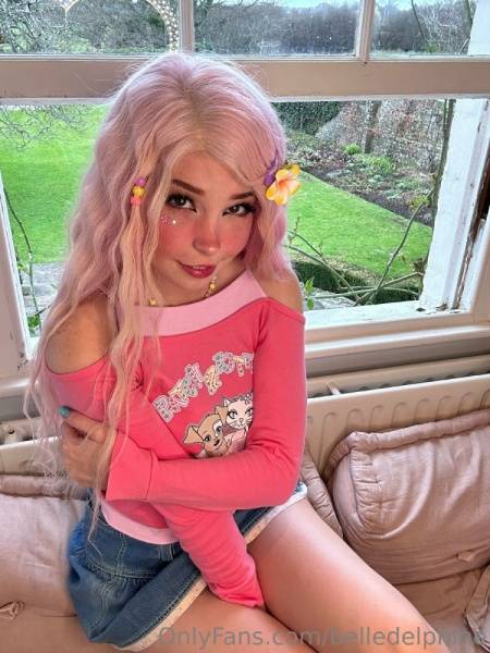 Belle Delphine Nude Cute In Pink Onlyfans Set Leaked on solefans.net