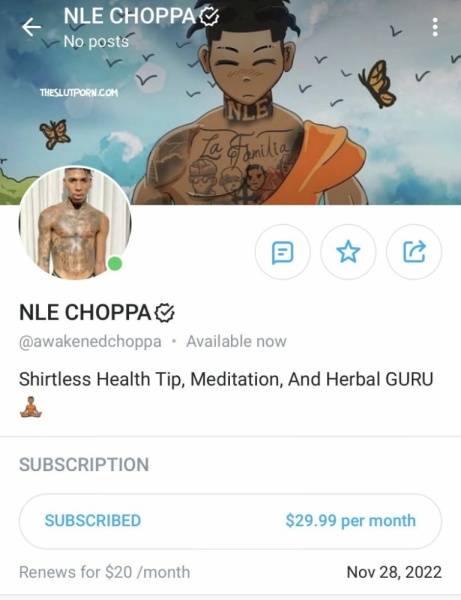 Nle Choppa Nude Onlyfans (SLUT ME OUT) Leak! on solefans.net