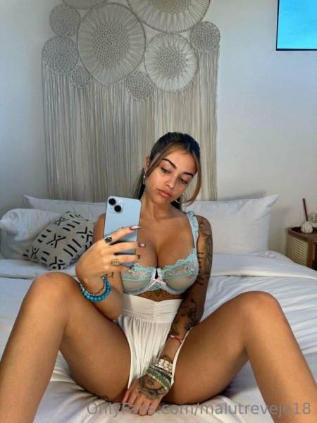 Malu Trevejo Nude Nipples See-Through Lingerie Onlyfans Set Leaked on solefans.net