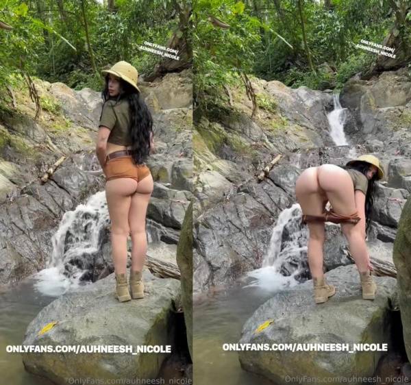 Auhneesh Nicole Outdoor Strip OnlyFans Video Leaked on solefans.net