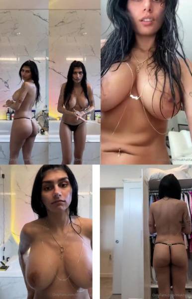 Mia Khalifa Nude Bathroom Livestream OnlyFans Video Leaked on solefans.net